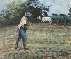 El sembrador, Montfoucault de Camille Jacob Pissarro